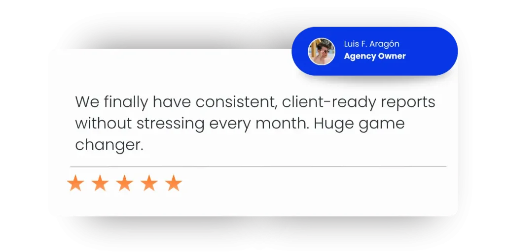 Agency testimonial about saving time with Measurable