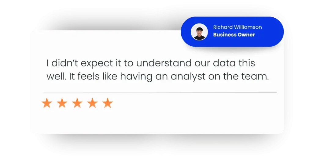 Business owner testimonial about Measurable reports